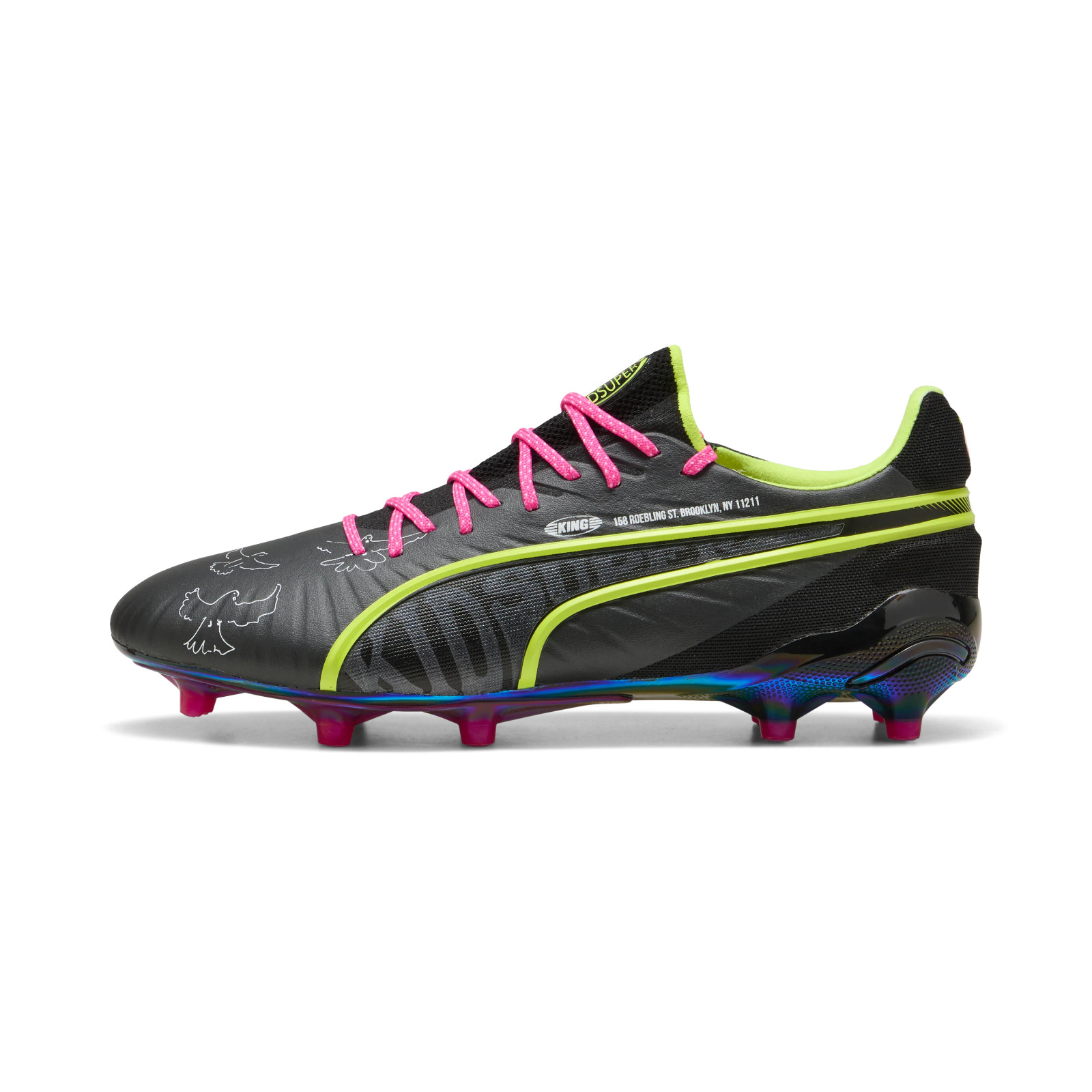 Size 11 PUMA x KIDSUPER KING ULTIMATE F/A Ground Soccer Cleats 108437-01