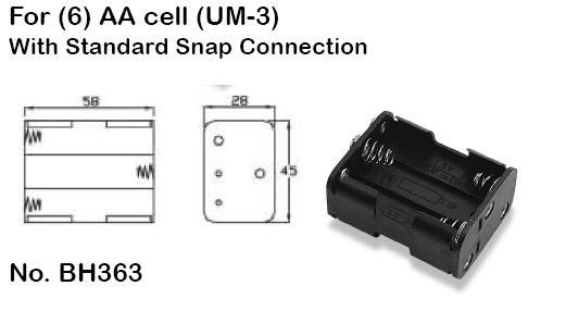 Battery Holder 6 AA