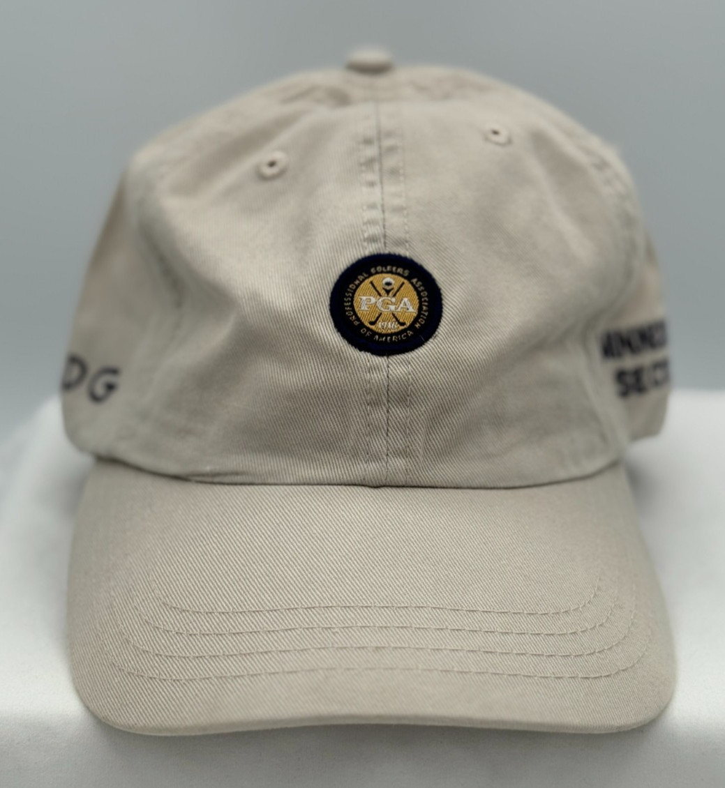 PGA Minnesota Section Strap Back Golf Hat / Cap - OSFA  - NEW - Tan - NEW