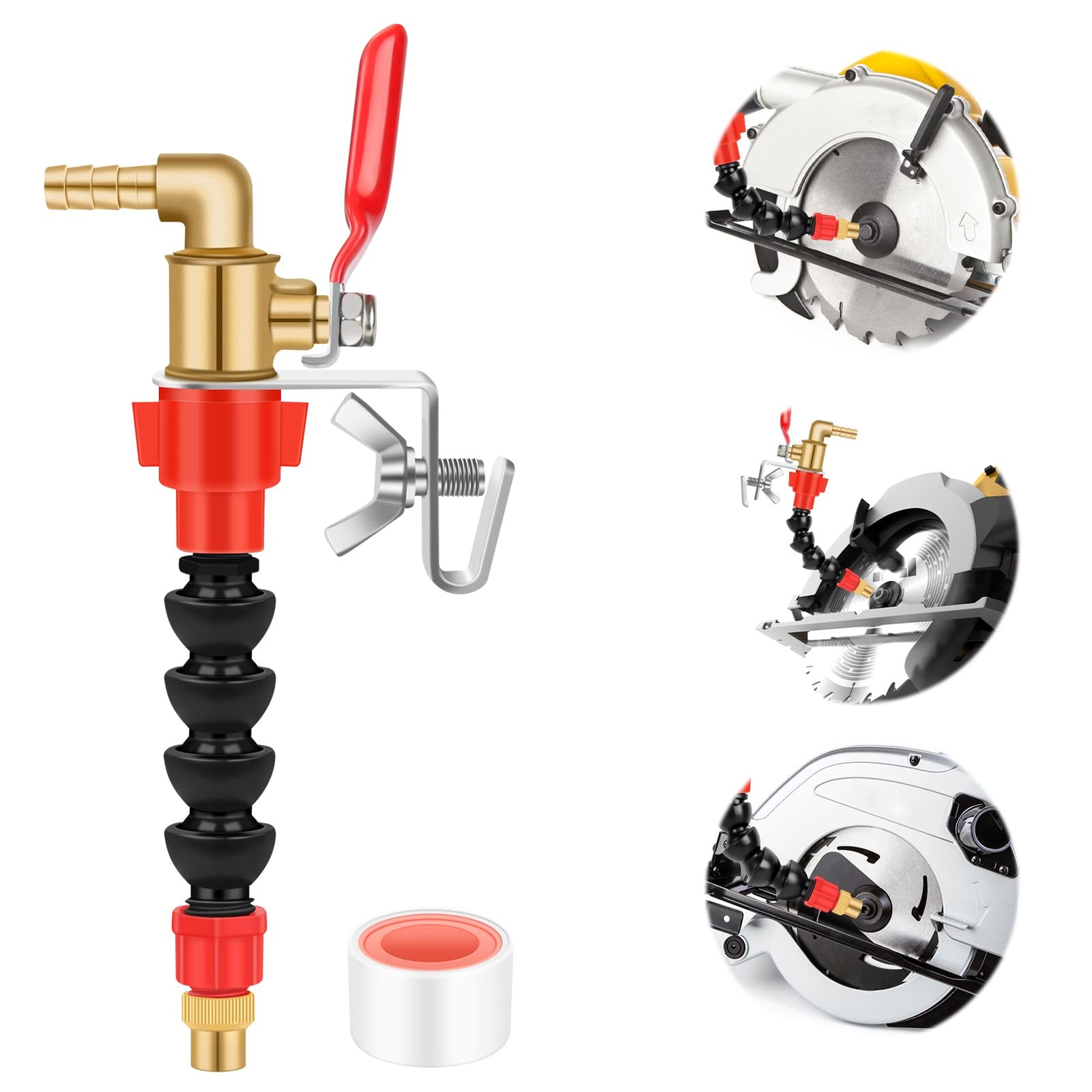 Dust Remover Water Spray, Misting System Water Sprayer for Cutting Machine Angle
