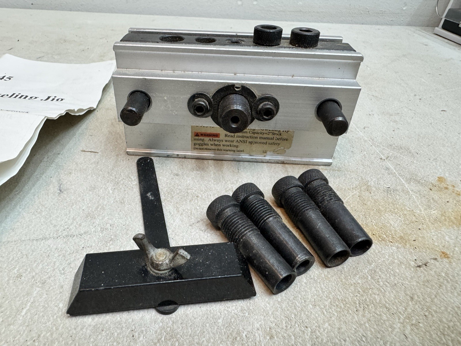 Self Centering Doweling Jig 41345 Precise Drilling Guide Dowel Clamp Tool