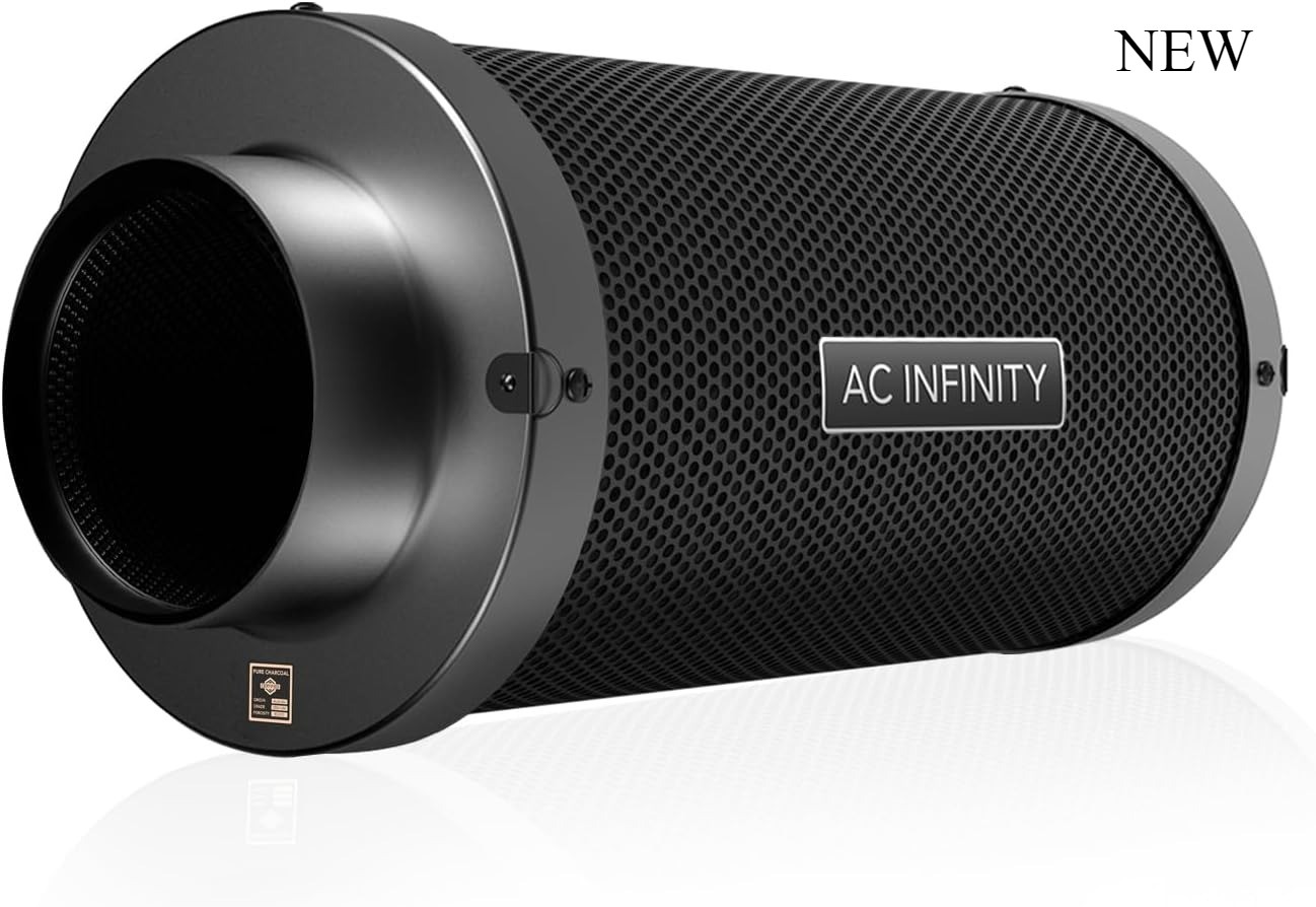 AC Infinity Air Carbon Filter 8" with Premium Australian Virgin Charcoal, NEW