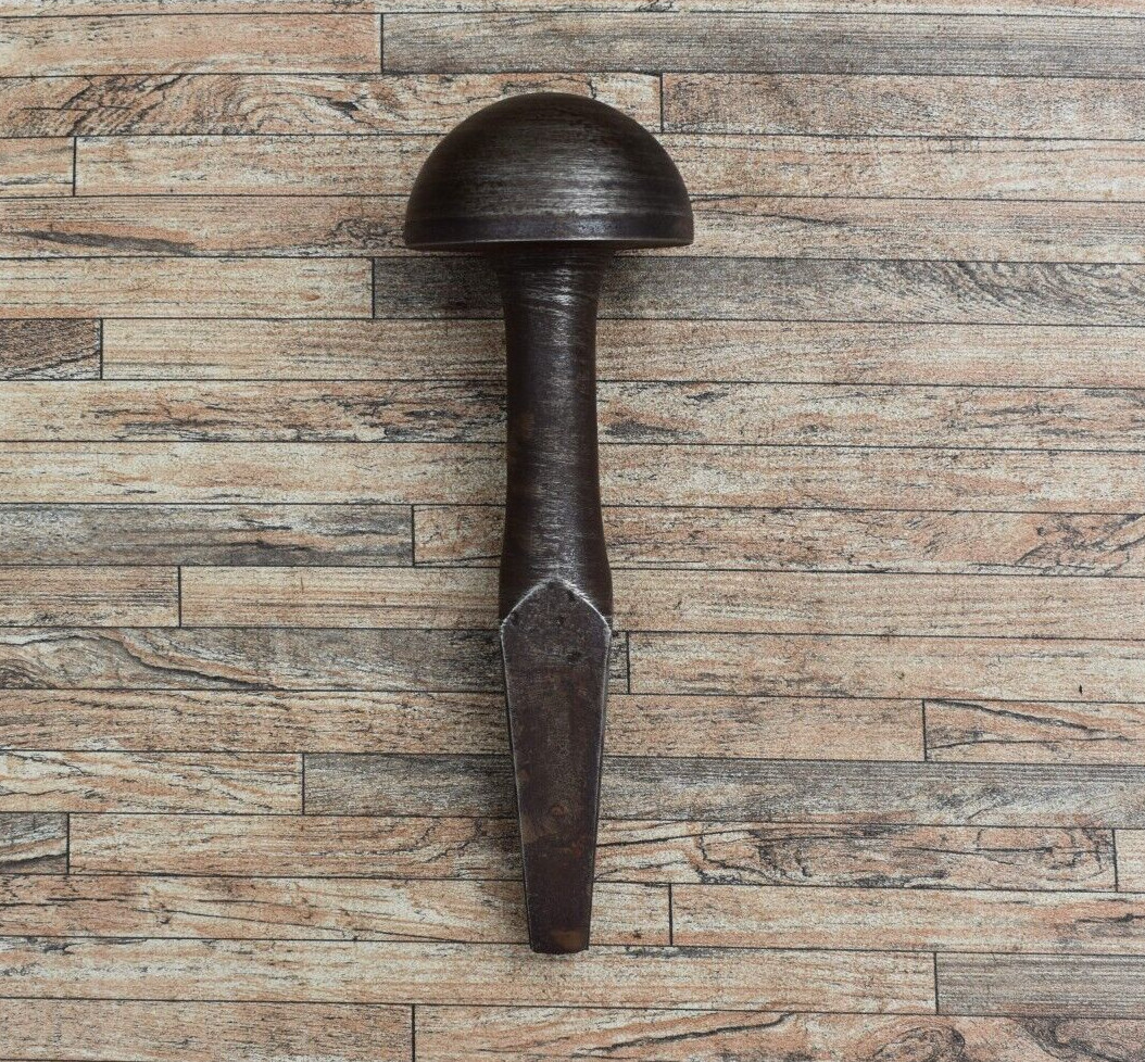 2.5" Steel Blacksmith Silversmith Half Round Mushroom Head Beak Stake Anvil 36oz