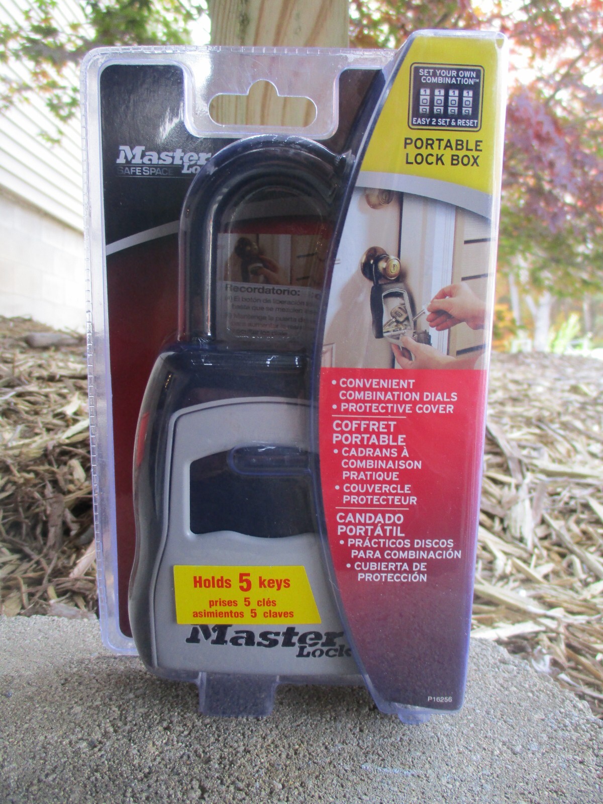 Master Lock 5400D Portable Combination Lock Box - Black