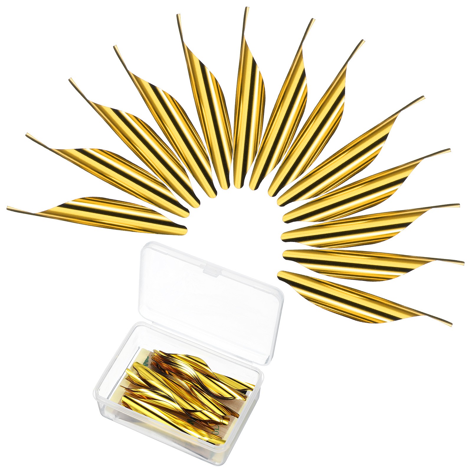 50pcs Arrows Spin Vanes 1.8 Inch Plastic Arrow Fletching Right Twist, Yellow