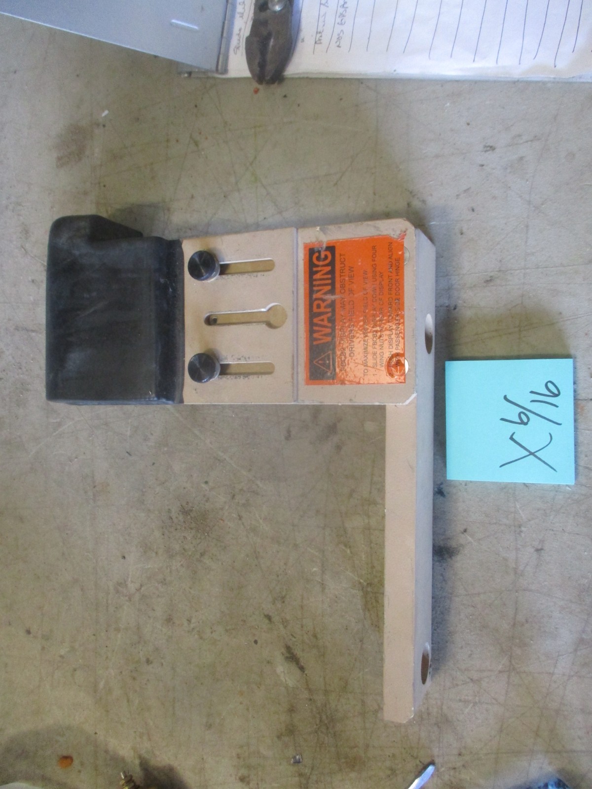 NOS Head Protective Cushion & Bracket, for Blue Force Tracker Mount in HMMWV
