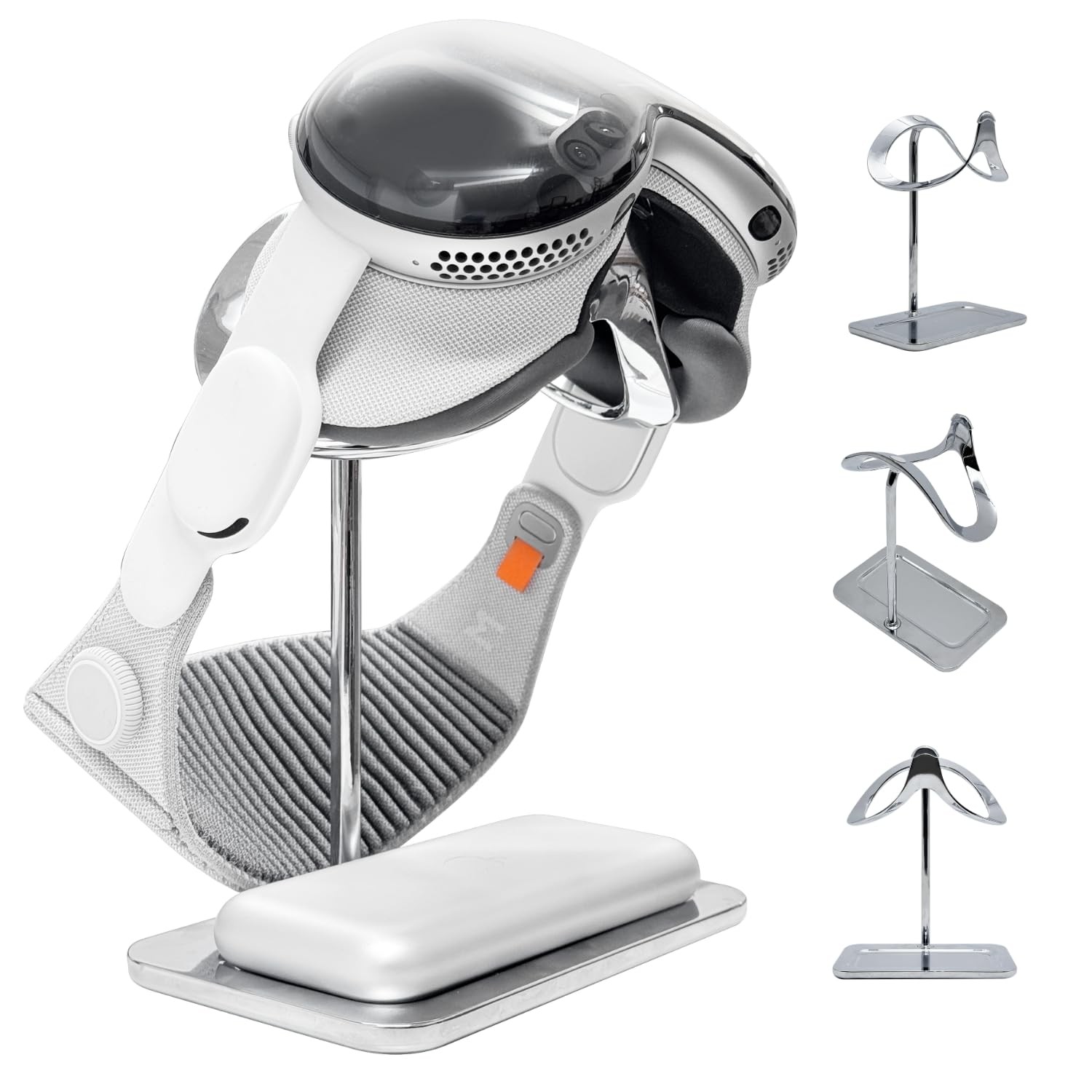 Apple Vision Pro Stand with Battery Holder - Premium Heavy Duty Base for Stab...