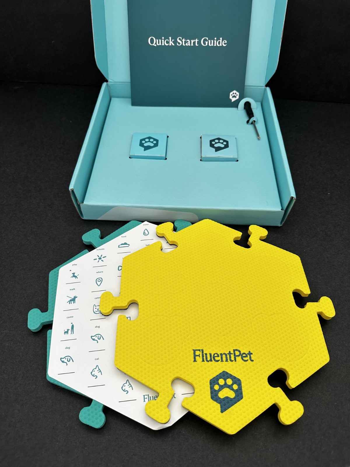 FluentPet Tester Kit – 2 Buttons + 2 Tiles - Used - Excellent condition