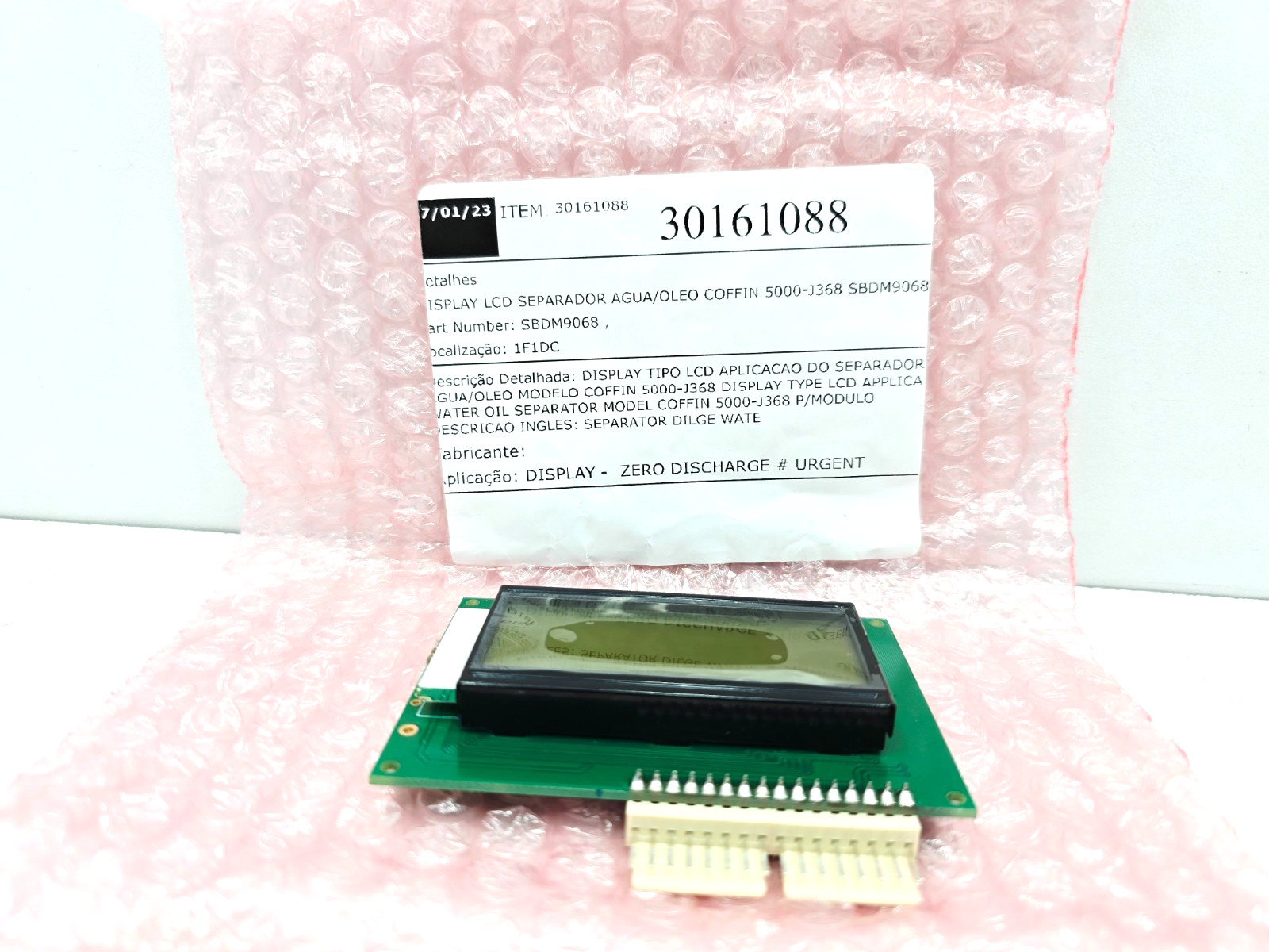 SBDM9068 LCD DISPLAY MODULE FOR 3000-J502, 5000-J502