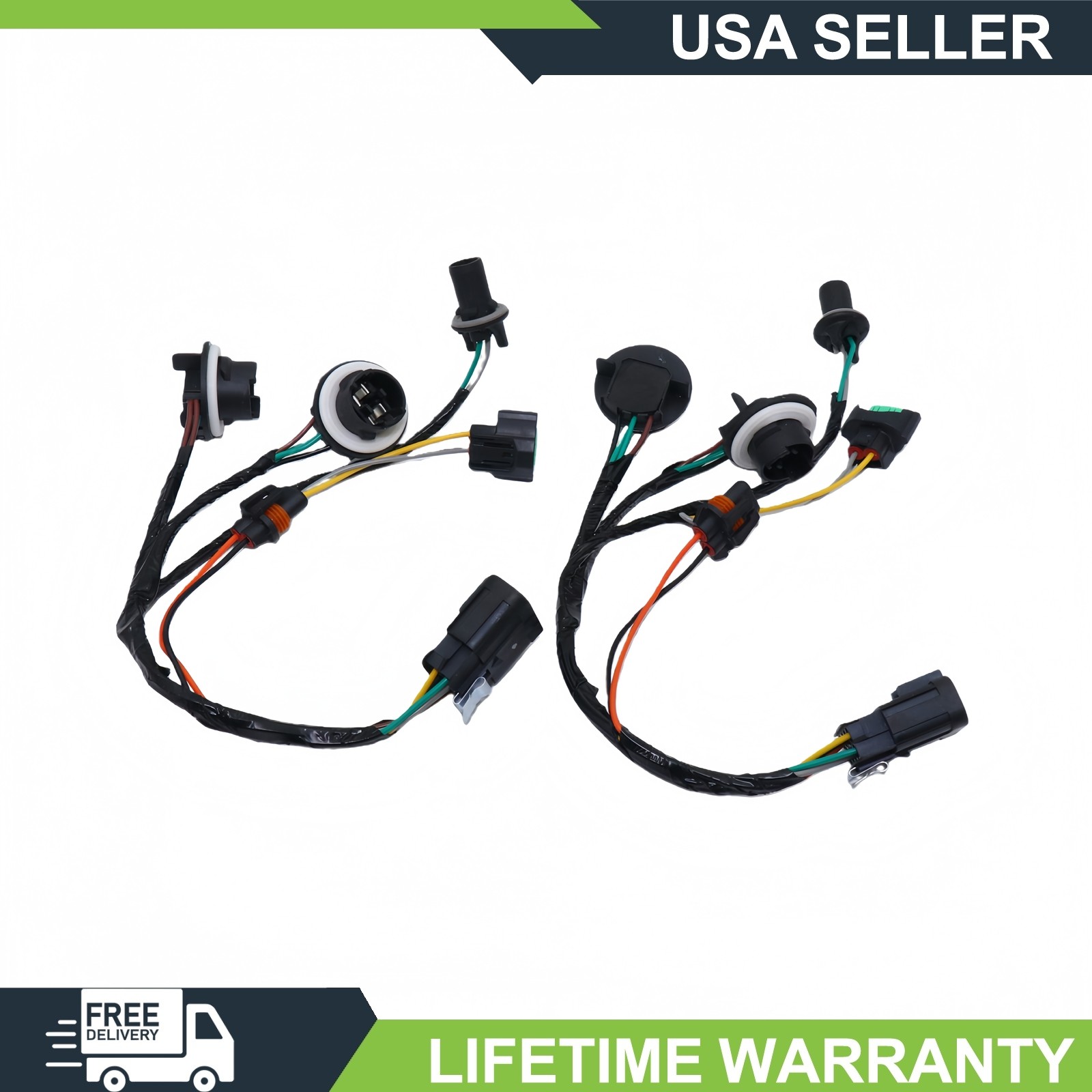 For GMC Sierra 1500 07-13 Front Headlight Lamp Connector Wiring Harness