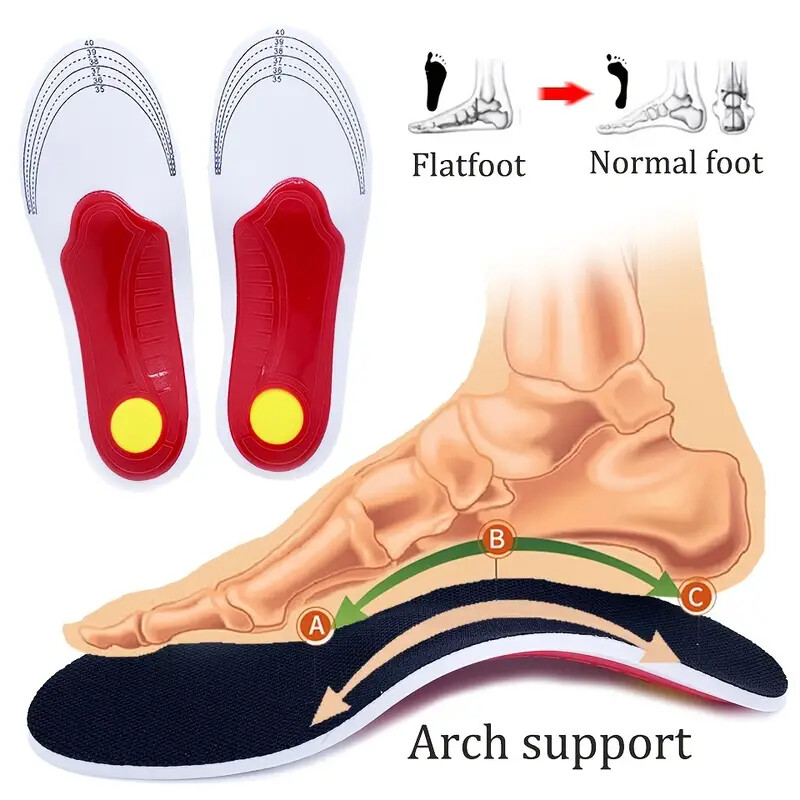 Orthotic Arch Support Insoles Gel Arch Support Flat Feet Orthopedic Foot Pain