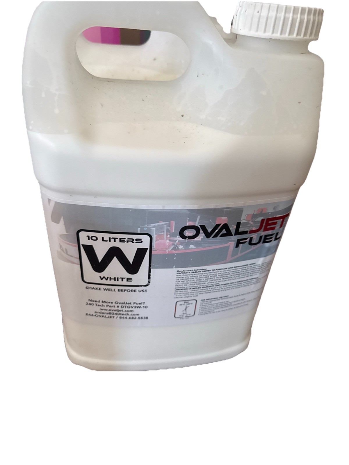 Ovaljet DTGV3W White Water Based Pigment Ink- 10 Liter Jug