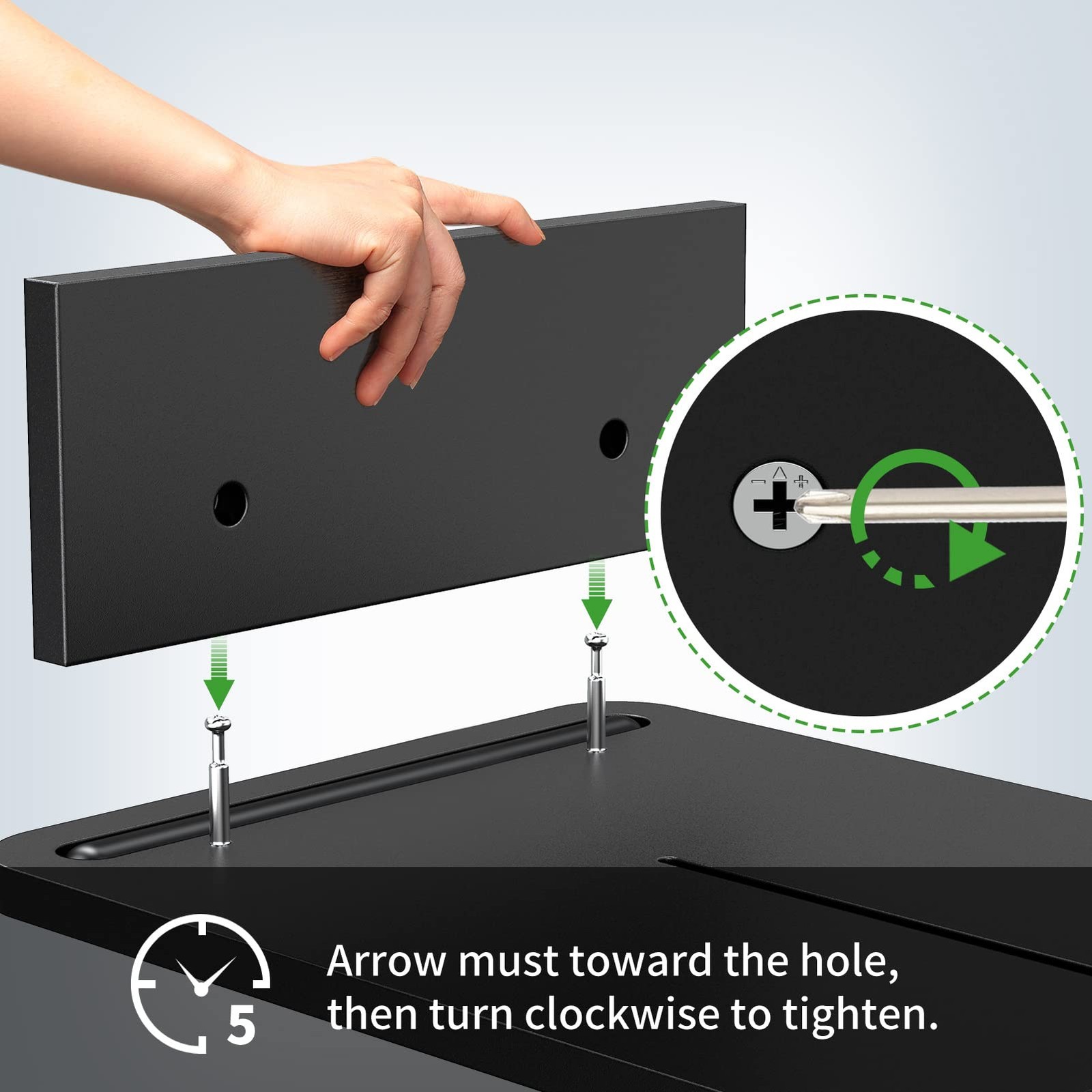 Zimilar Dual Monitor Stand Riser, with Adjustable Length Black