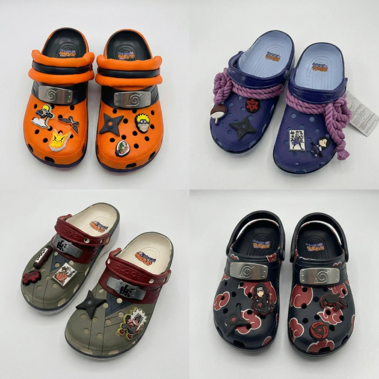 Naruto Shoes Clogs Anime Home Comfortable Anti-Slip Sandals Cartoon, Kids- Adult