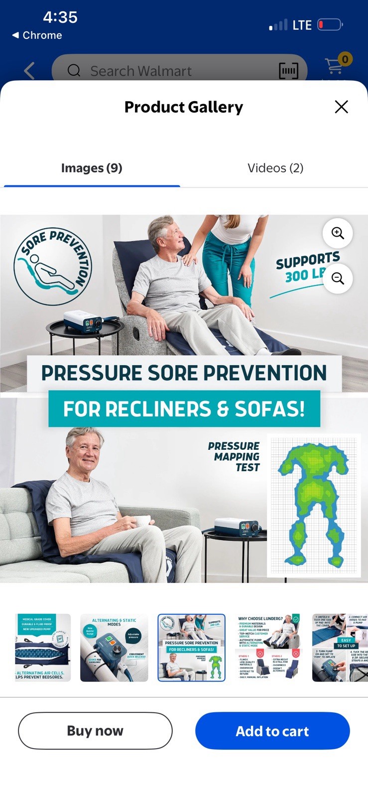 LUNDERG Alternating Air Pressure Pad For Recliners