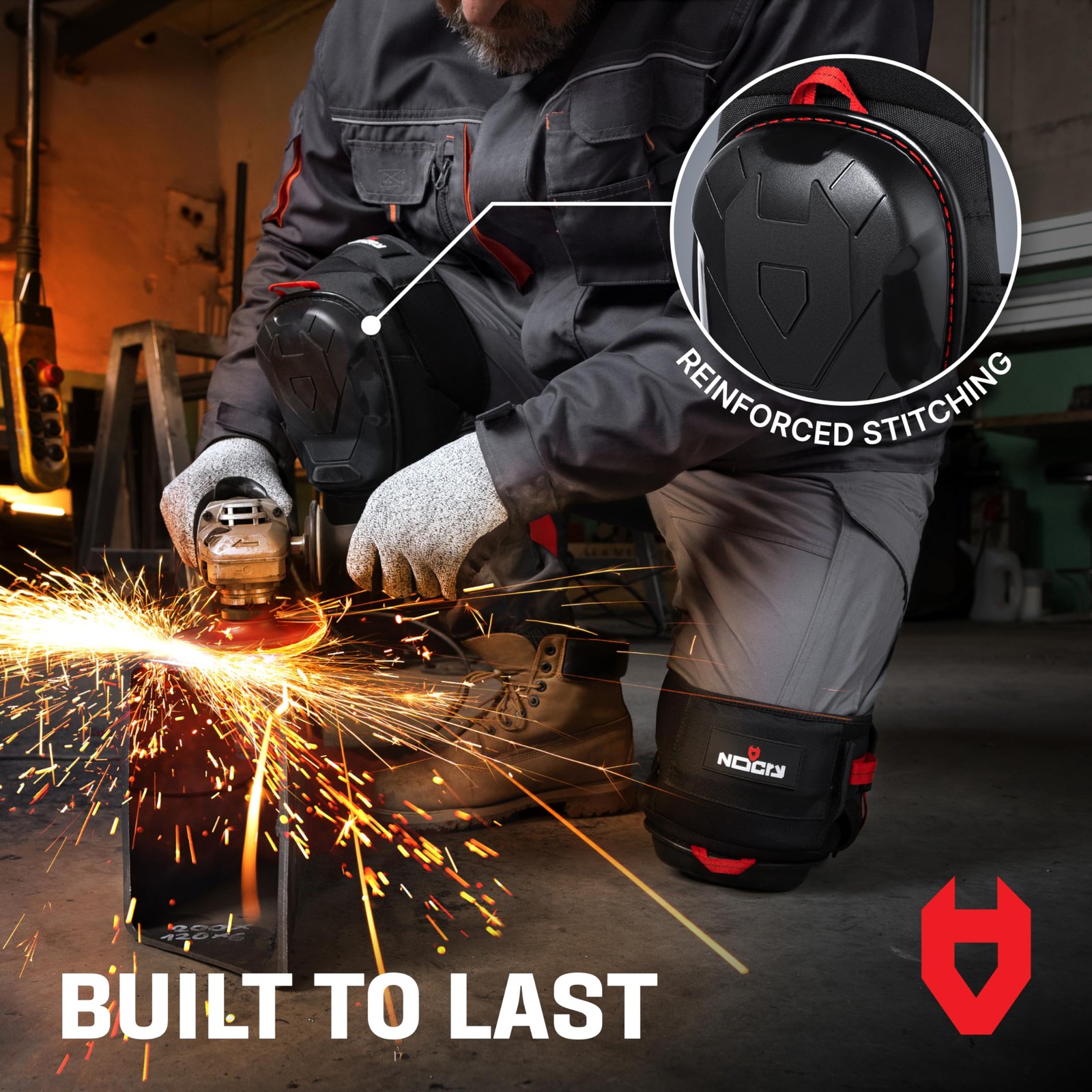 Professional Work Knee Pads for Men Construction with Ankle Support and Heavy...