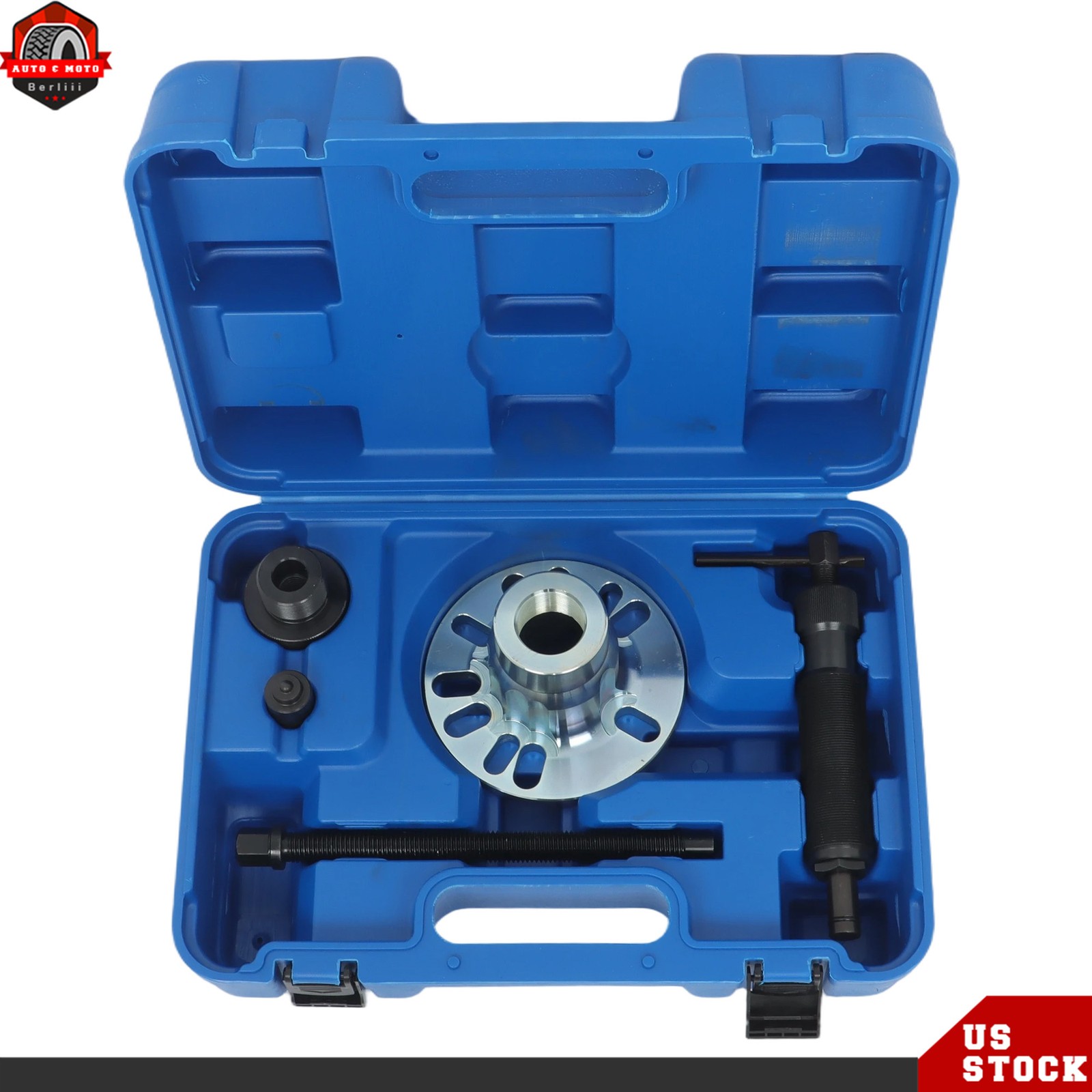 10 Ton Hydraulic Wheel Hub Puller Set - Drive Shaft Press Tool 4/5 Stud 96-125mm