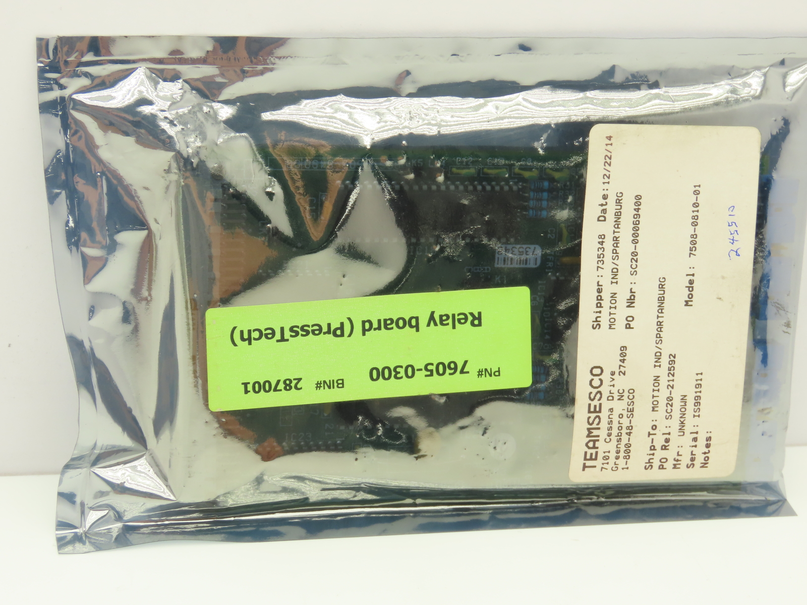 PressTech 7508-0820 7508-0810 Panel Driver Circuit Board