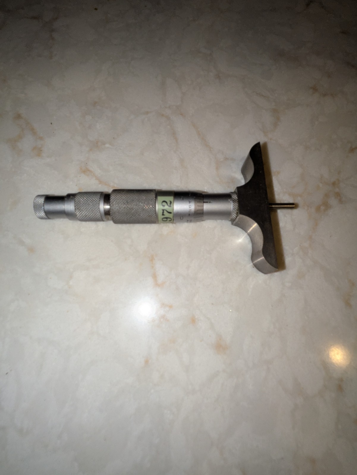 Vintage Helios Micrometer, 0-3" Depth (with box)