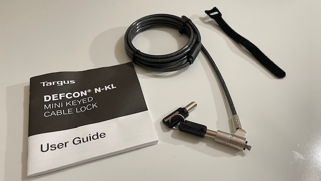 TARGUS  ASP65GLX Cable Lock Mini Keyed DEFCON N-KL Lock Laptop – New