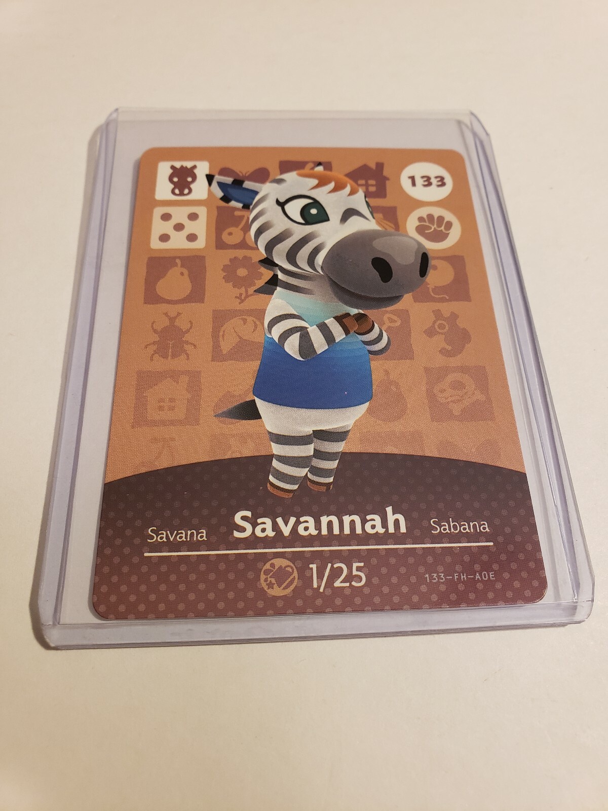 Savannah # 133 Animal Crossing Amiibo Card AUTHENTIC Series 2 NEW NEVER SCANNED!