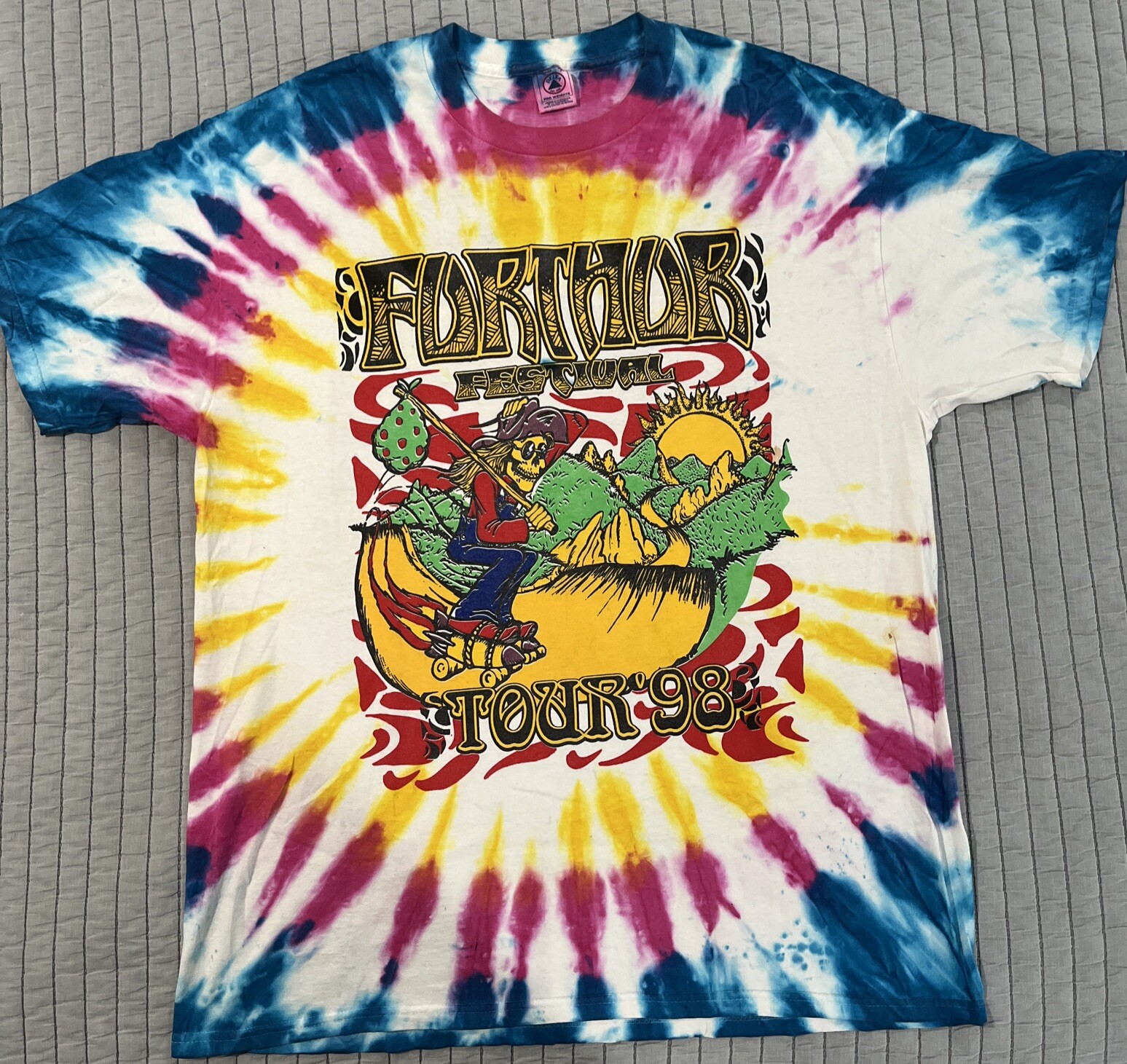 1998 Furthur Festival Tour Shirt XL Excellent Condition Tie-dye Grateful Dead