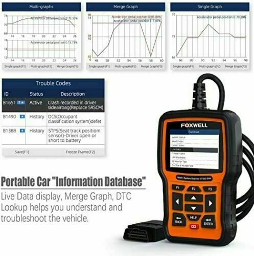 For BMW Foxwell NT510 Elite OBD2 Scanner Bidirectional ABS TPMS Diagnostic Tool