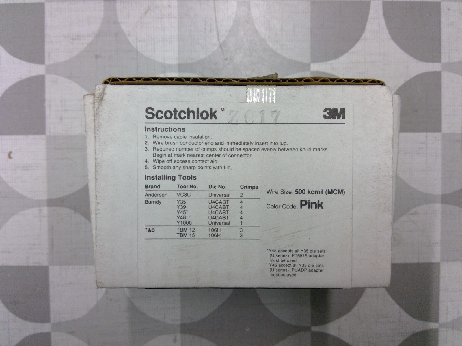 3M 20014 Compression Connector SOLD INDIVIDUALLY **Free Shipping**
