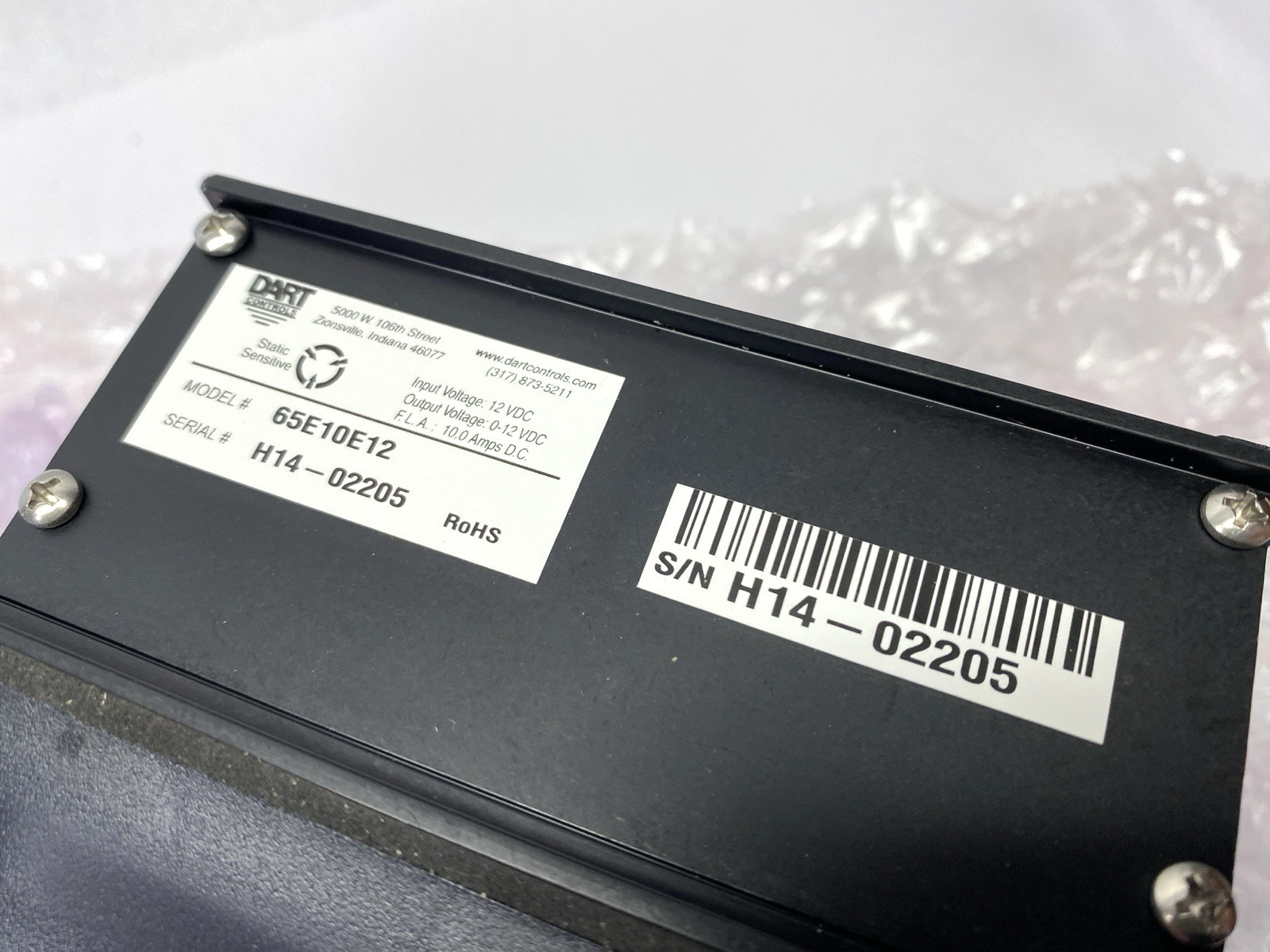Dart Controls 65E10E12 NEMA 4X Enclosed Pulse Width Modulated Battery Control
