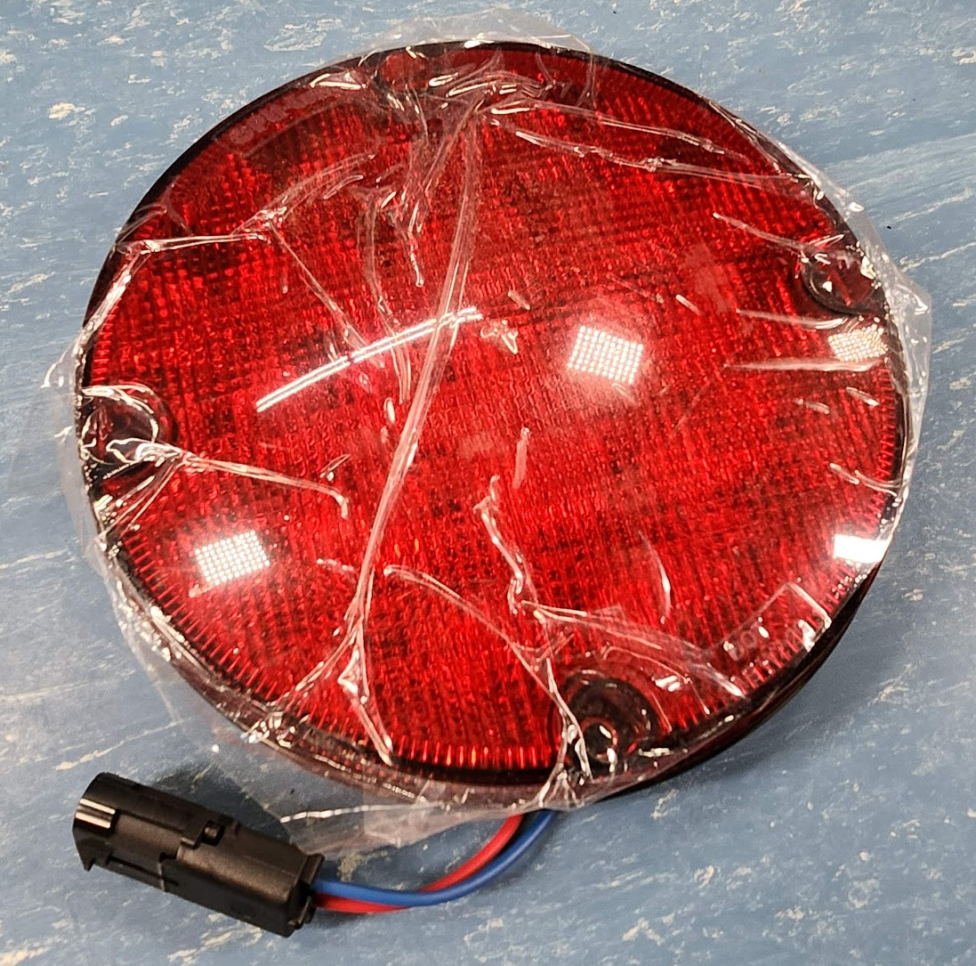 Opti-Luxx 7" Round LED Light Stop Warning Red 10063563