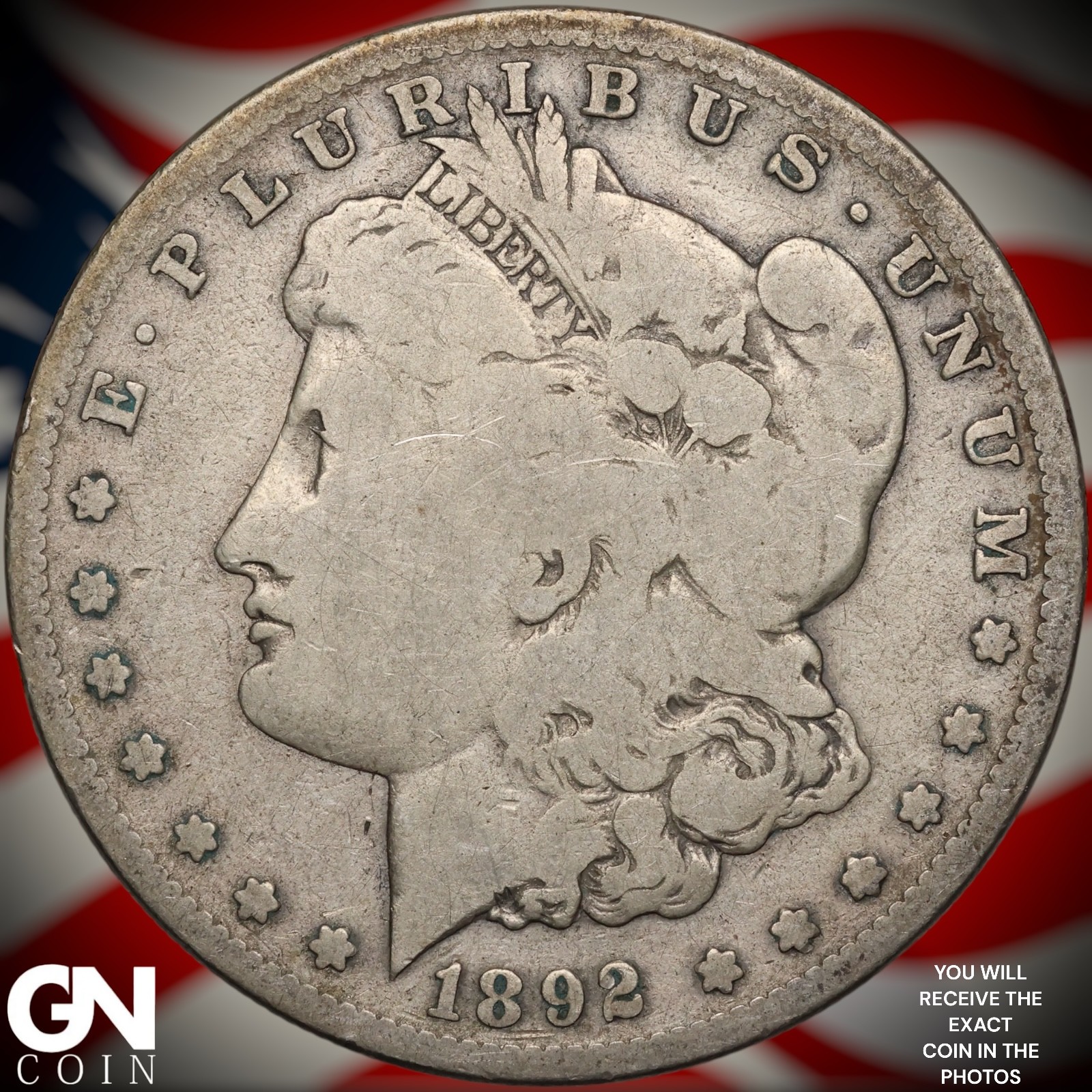 1892 S Morgan Dollar A9856