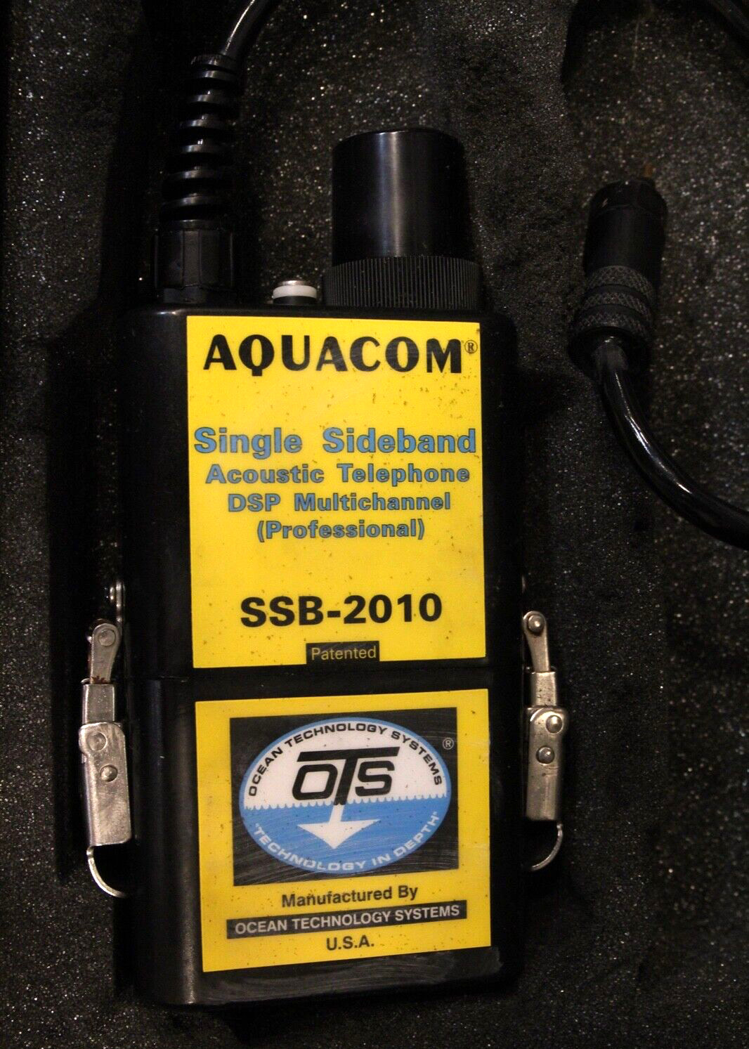 OTS Aquacom SSB-2010 4ch Underwater Transceiver for Scuba Diving with Case