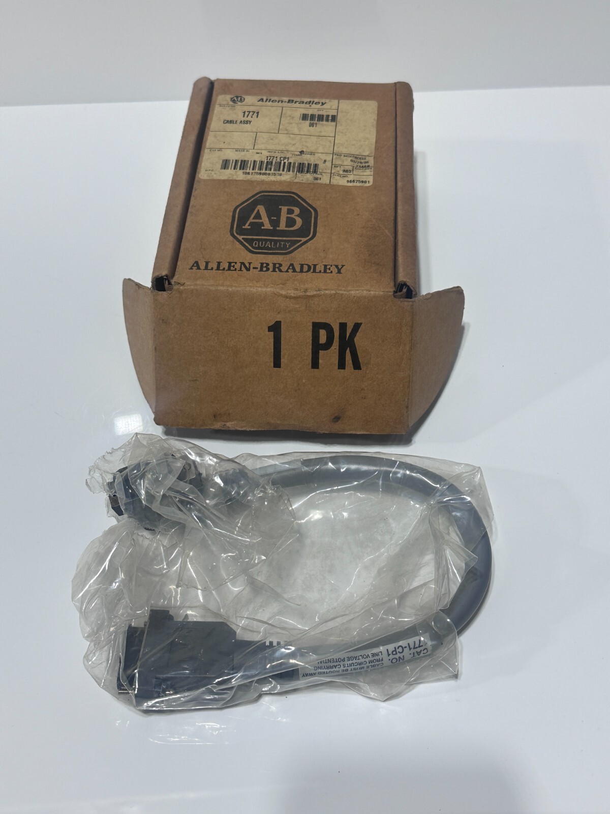 Allen-Bradley (AB) 1771 Cable Assembly NOS New Old Stock (1771 CP1)