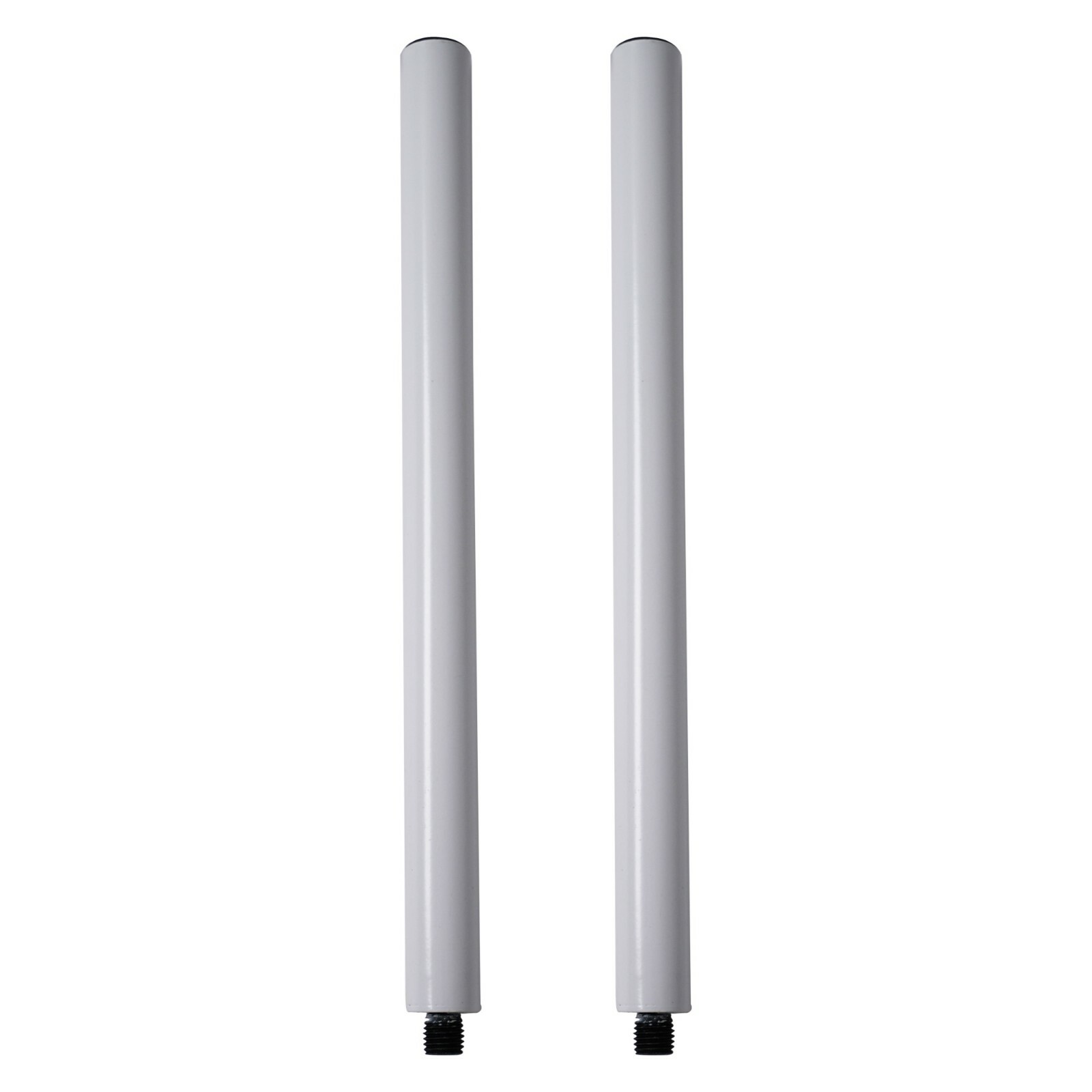 Sound Town Subwoofer Speaker Extender Poles M20 Threading White (STSD-M20W-PAIR)