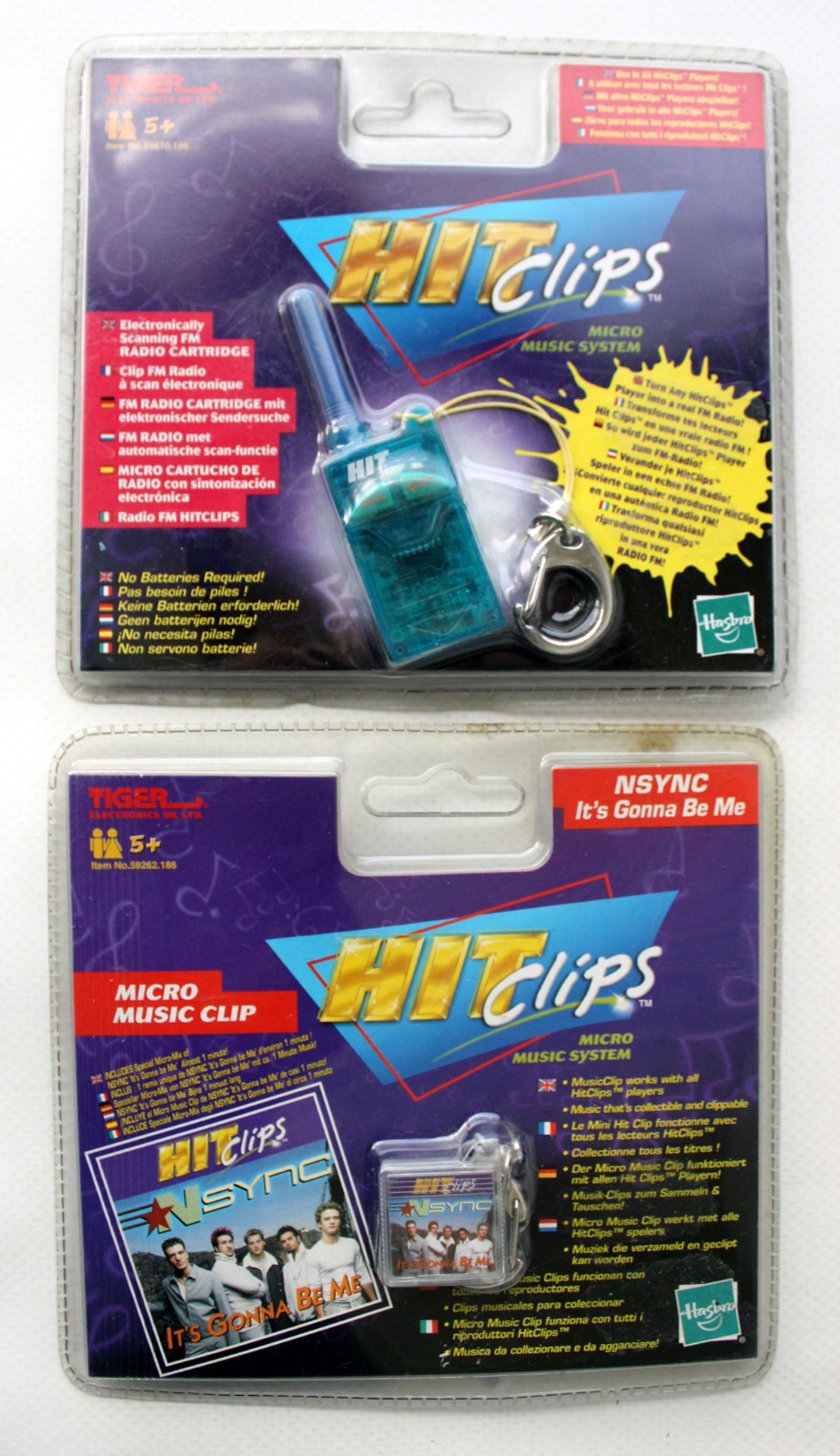 2002 HIT CLIPS NSYNC IT'S GONNA BE ME MICRO MUSIC CLIP + FM RADIO HASBRO NEW !