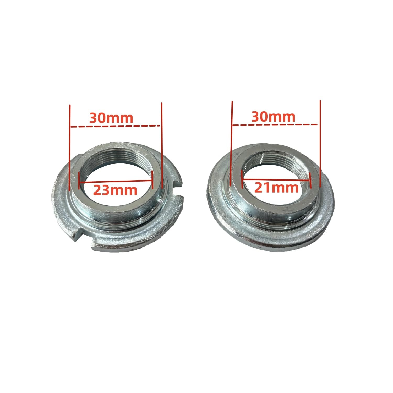 Upgrade OnePiece Bottom Bracket Cup Set Silver 2 Inch Cup52mm OD Bike Part