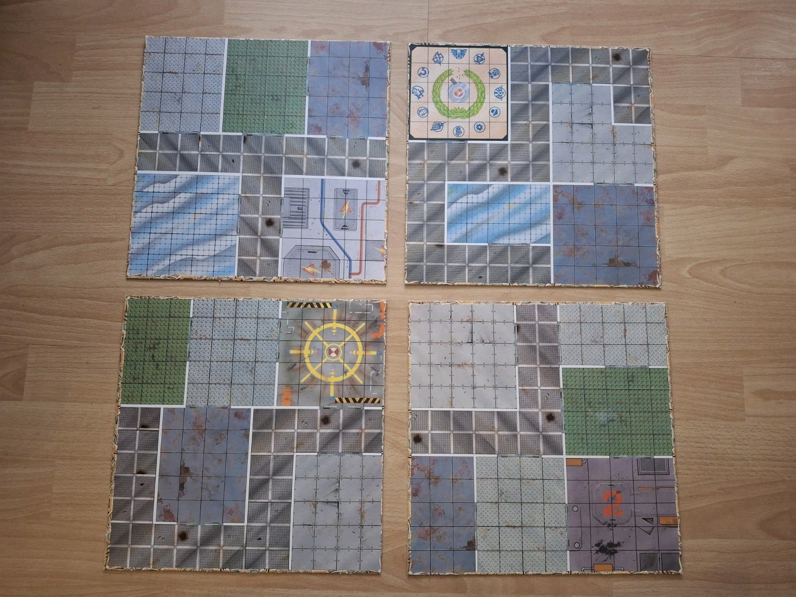 MB Space Crusade Game Board Floor x4 Games Workshop. Warhammer 40k Tiles