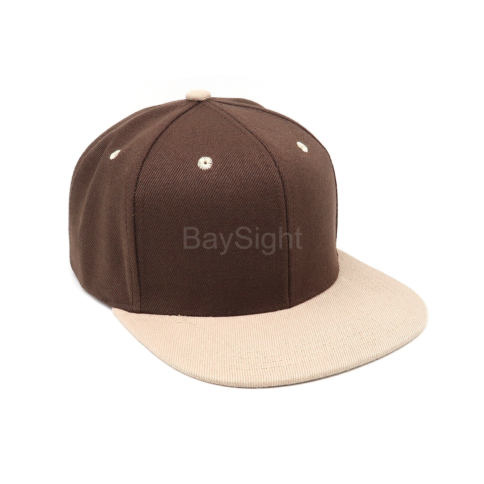 Baseball Cap Plain Snapback Adjustable One Size Trucker Hat New Flat Bill Black