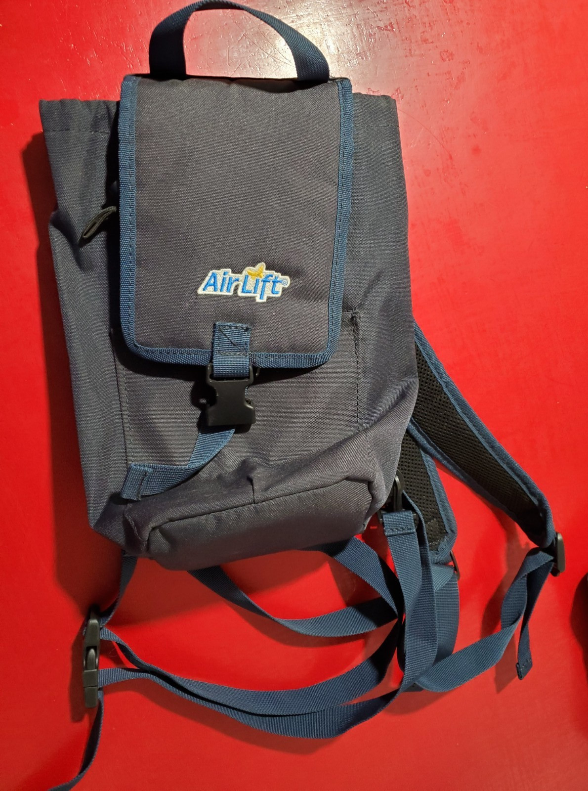 Air Lift Navy Blue Backpack or Shoulder Strap Oxygen Tank Carrier, 12 in tall