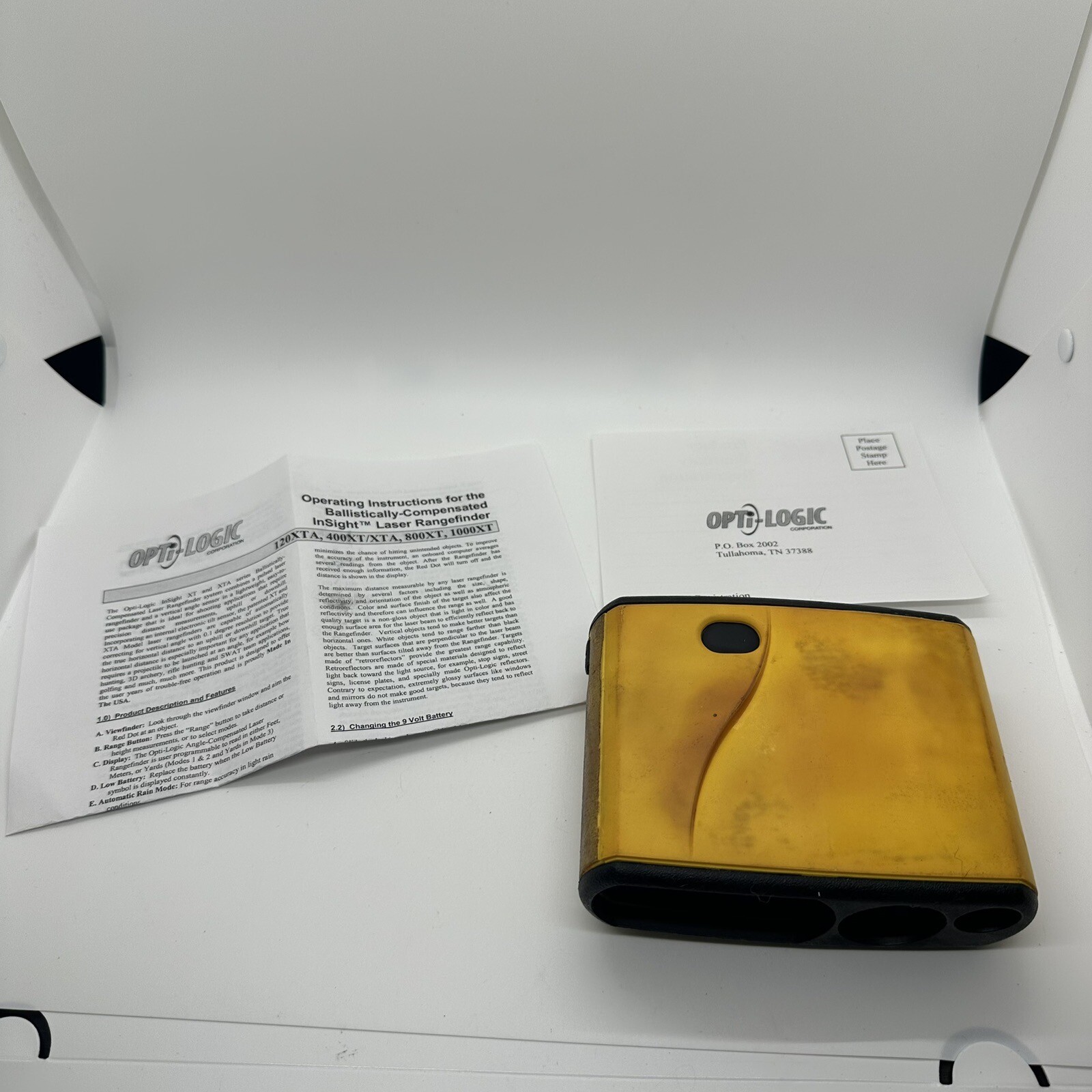 Opti-Logic Insight LED Laser Range Finder 1000XT Bad Condition READ