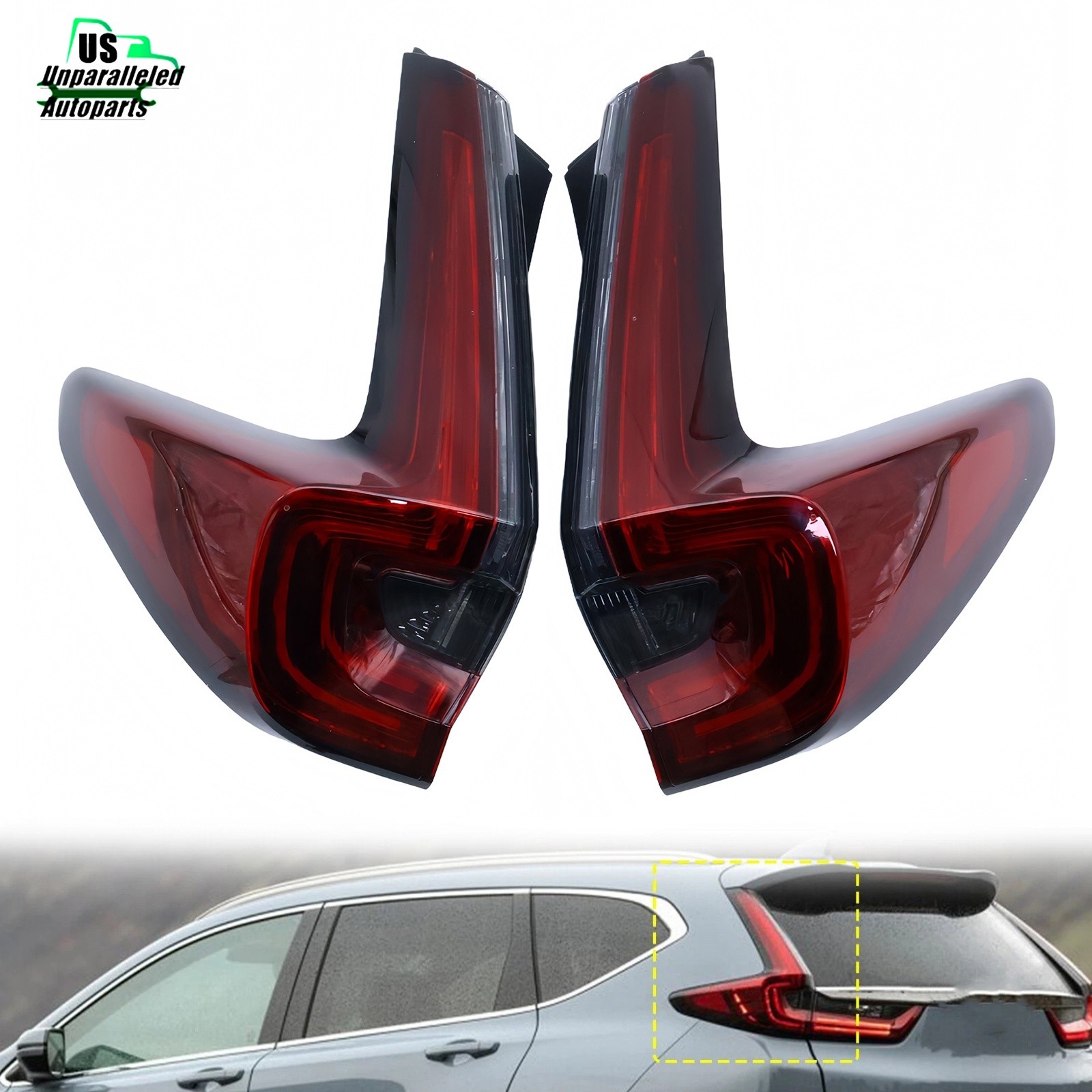 RH+LH Tail lights Fit For 2020-2022 Honda CR-V CRV LED Outer Rear Lamps Assembly