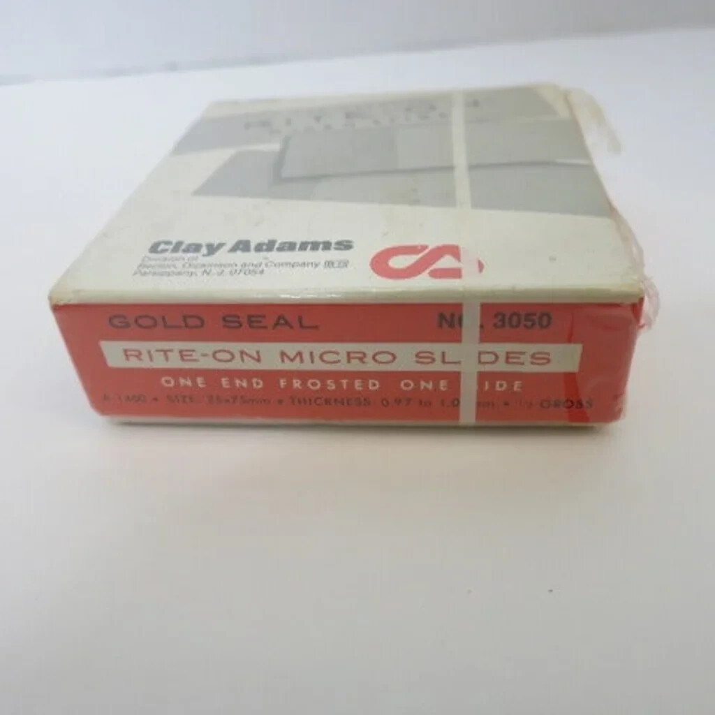 Microscope Glass Slides Rite-On Pre-cleaned No. 3050 Gold Seal