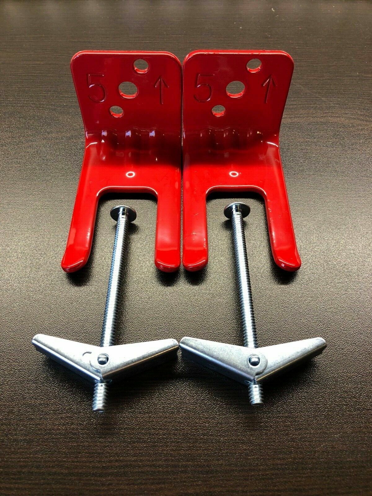 🔥🧯2-FORK STYLE WALL MOUNT 5# SIZE FIRE EXTINGUISHER (AMEREX) BRACKET W/TOGGLE