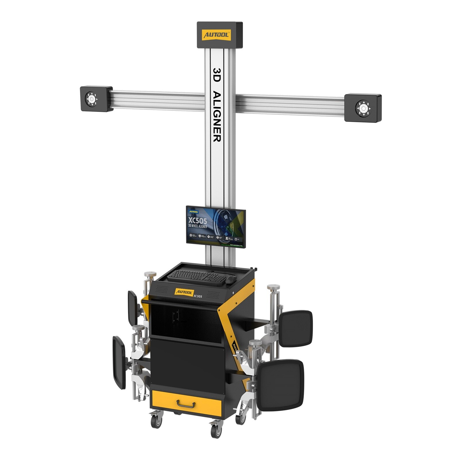 AUTOOL 3D Wheel Alignment Machine Wheel Aligner Aligning System For 4-Post Lifts