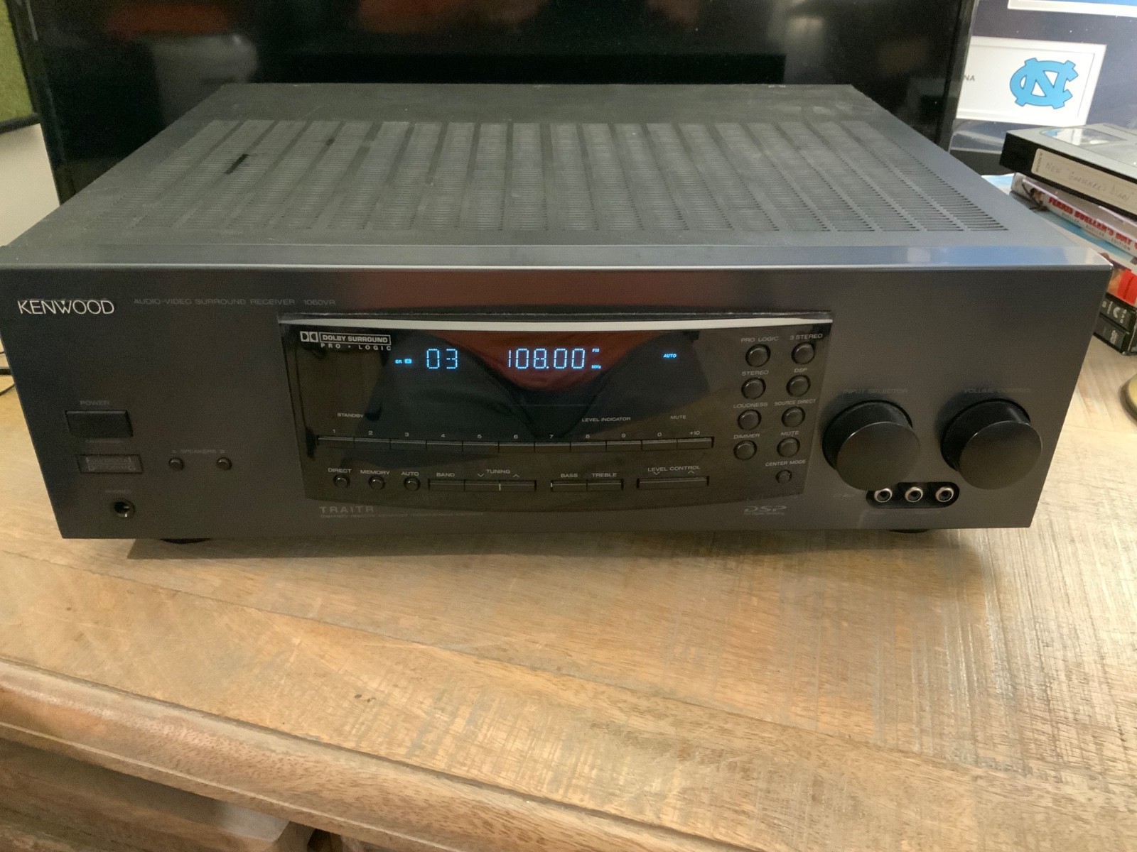 Kenwood 1060VR Audio Video Surround Stereo Receiver Dolby Pro Logic Tested Works