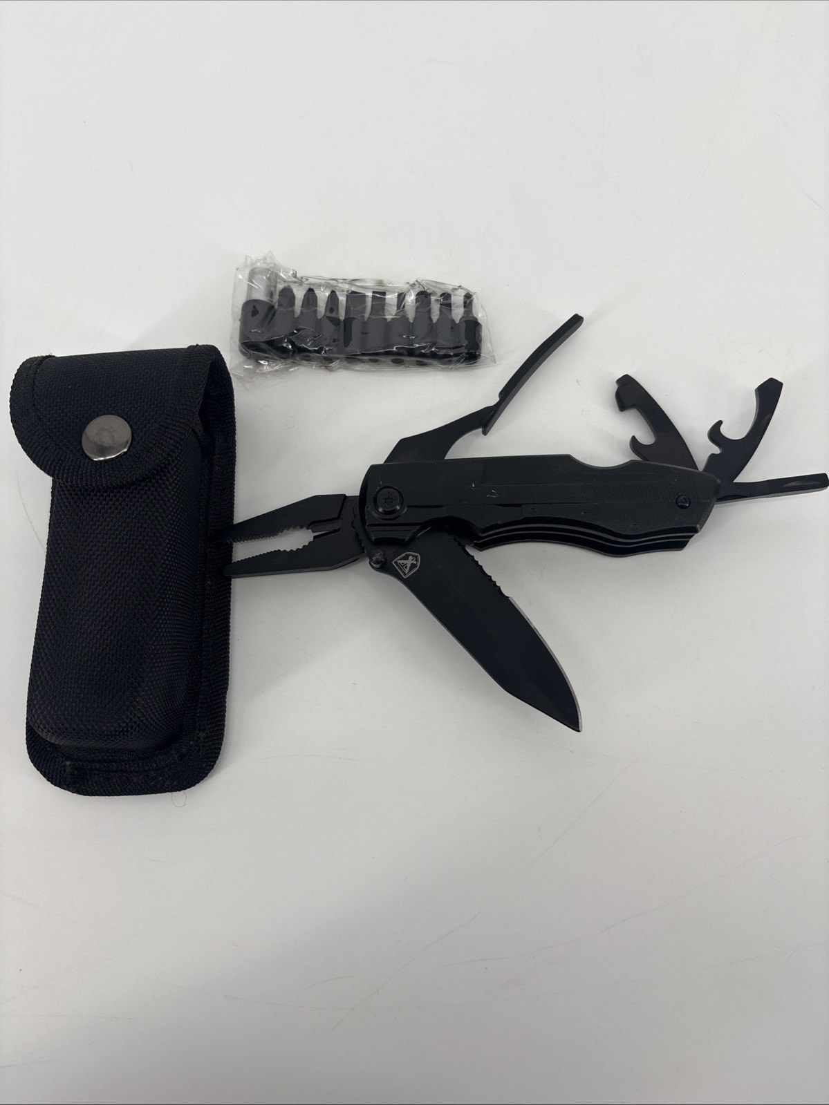 Stealth Field Tool Protection Group Knife/ Multitool. Sheath Included! New Bits!