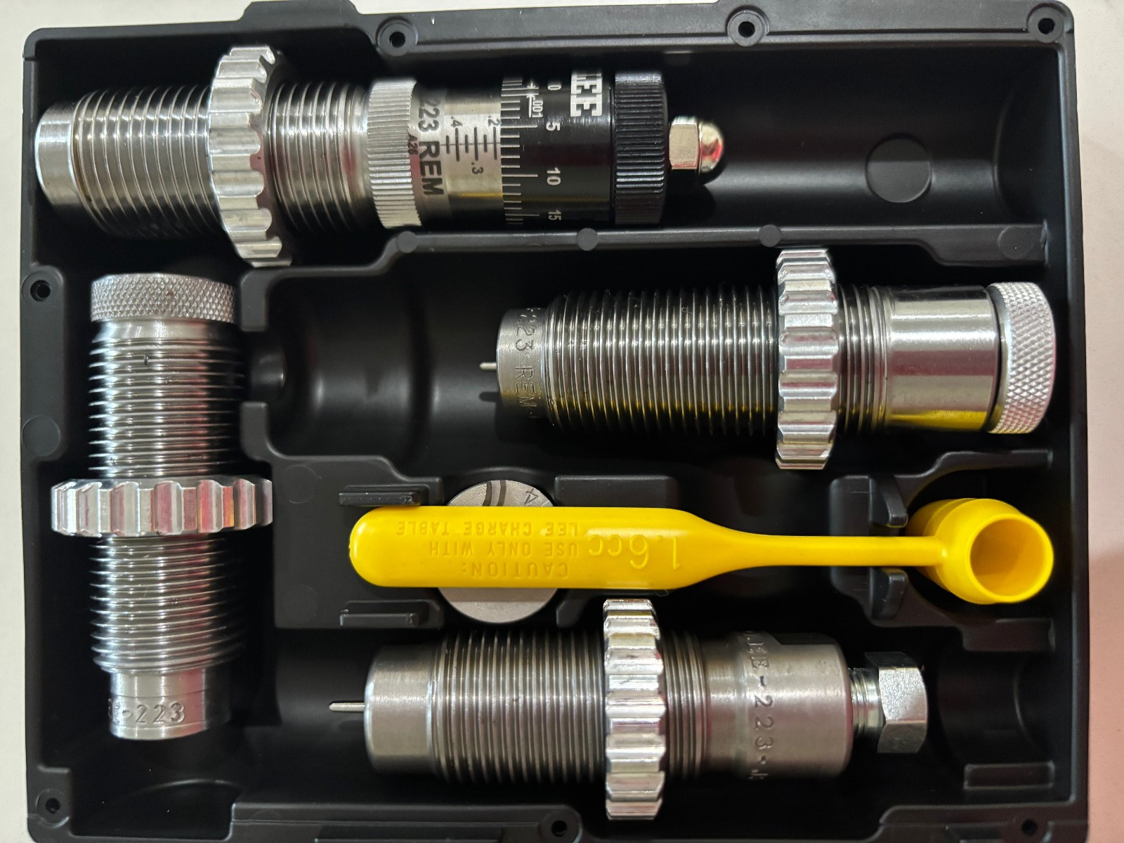 LEE 90694 223 Remington Micrometer Ultimate 4-Die Set ( Please Read Description)