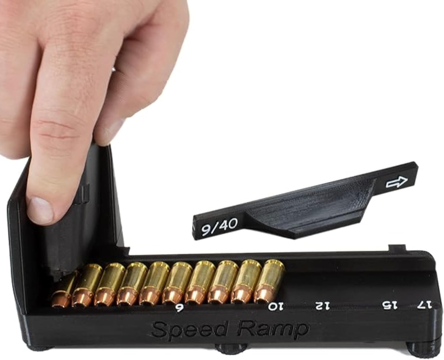 9mm 40S&W Universal Magazine Speed Loader - Quick Cartridge Loading Tool