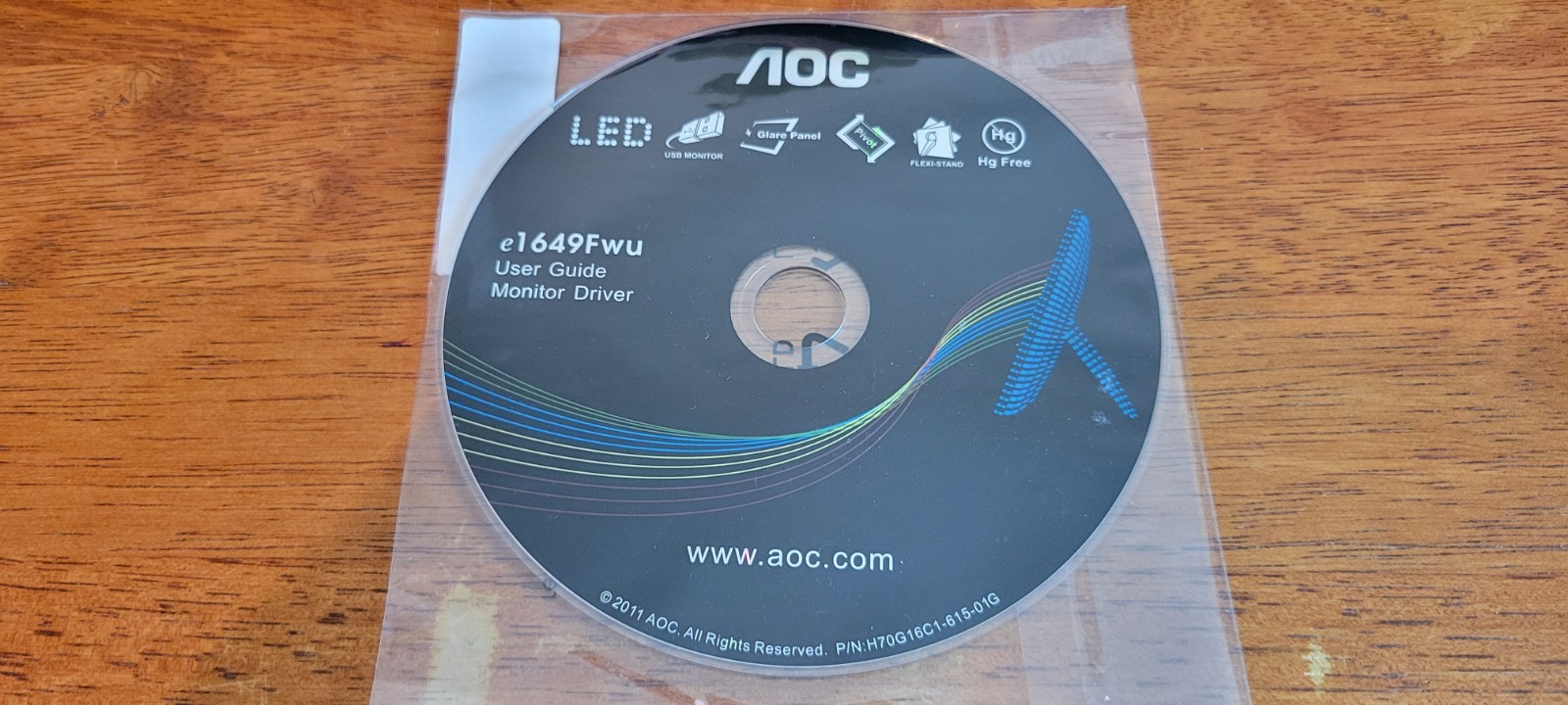 AOC e1649Fwu User Guide Monitor Driver CD