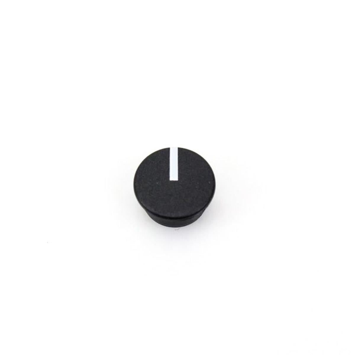 9mm Black Knob Cap with Indicator Line for Symetrix 528, 544, 612, SX201, SX205